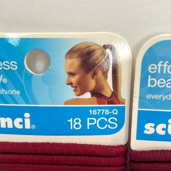 Scunci Hair Ties Ponytail Elastics No Metal Fall Warm Colors Red Tan - Picture 3 of 13